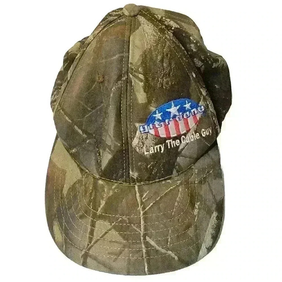 Larry the Cable Guy Strapback Hat Baseball Cap Mossy Oak Camo GIT R Done Hunting - Picture 1 of 8